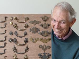 Roderick Butler with some of his country dealer's workshop assemblage